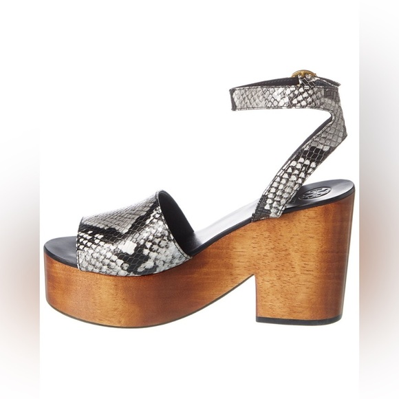 Tory Burch Camilla Wedge Sandals in Diamond Roccia Print Size 10. - Picture 11 of 12